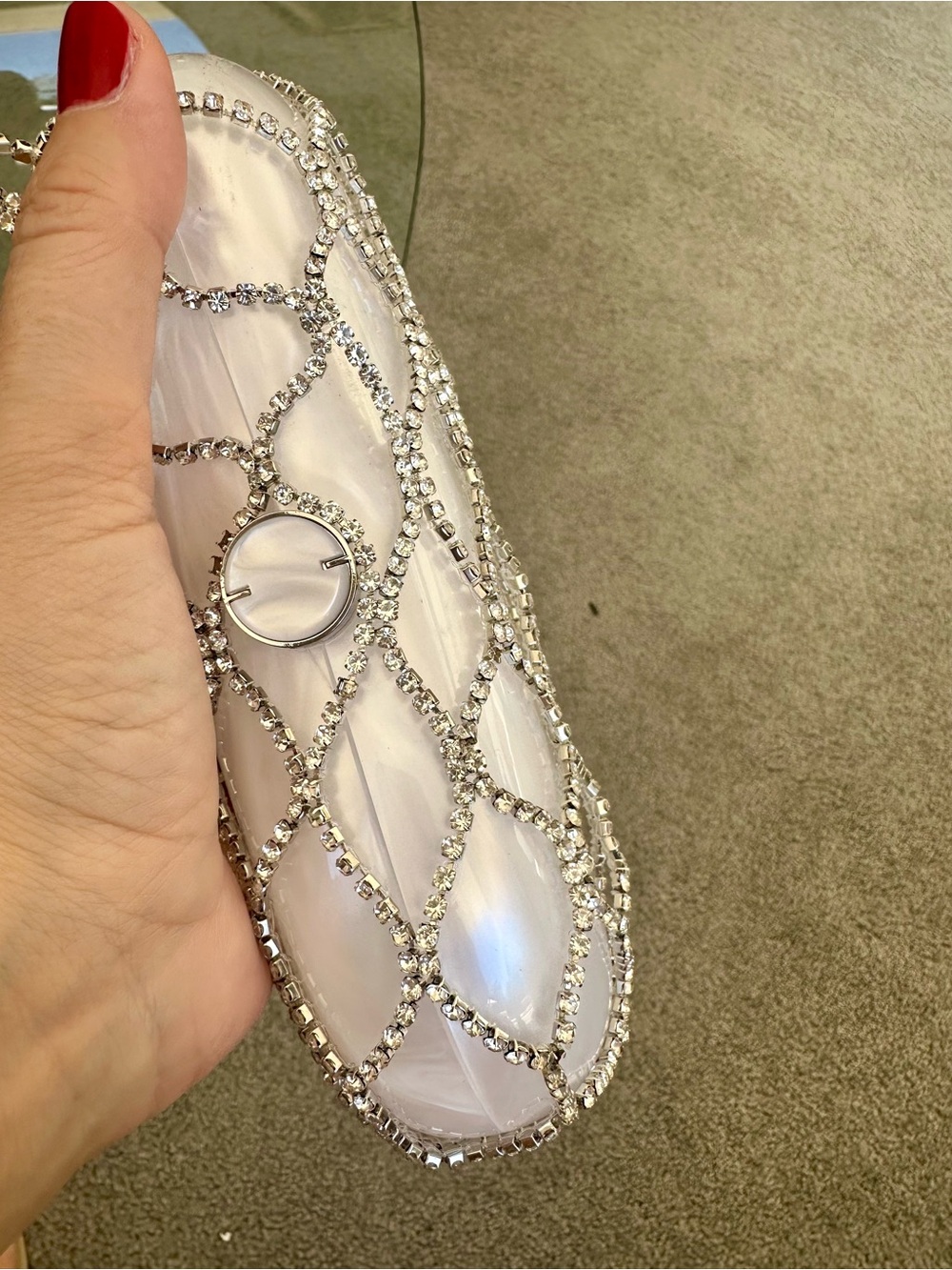 Gult Gaia Tallulah Crystal Acrylic clutch - Picture 9 of 12